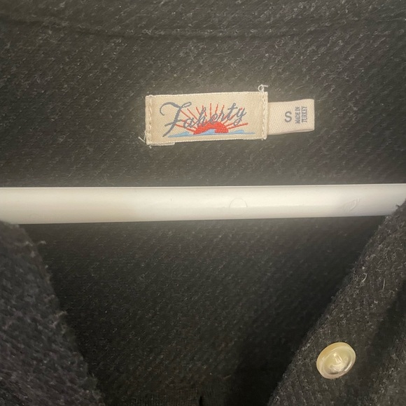 Faherty Legend Button Down Twill Sweater Dress Black Size Small Lagenlook - Picture 9 of 10